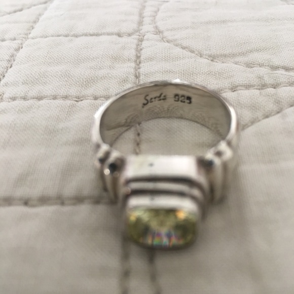 Sterling silver and Citrine ring size 8 - Picture 5 of 6